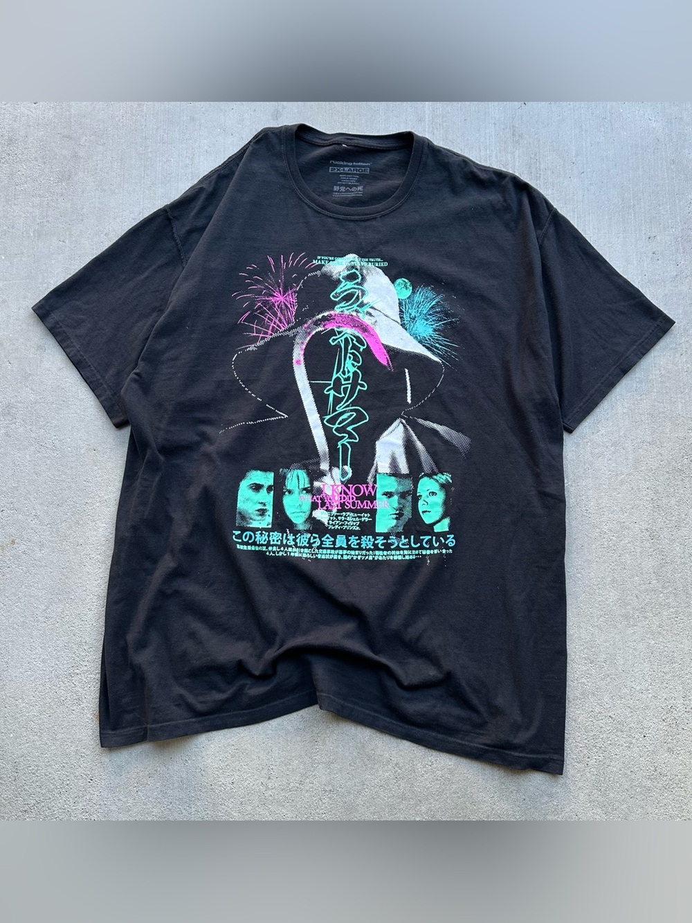 Rucking Fotten I KNOW WHAT YOU DID LAST SUMMER Graphic T-Shirt Size 2X